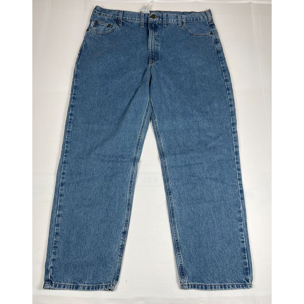 Carhartt Men 44x32 B17 STW Relaxed Fit Blue Stonewash Denim Jeans NWT